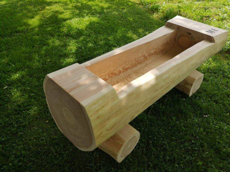 Holzbrunnen für Almhütten oder Garten Kreativwerkstätte