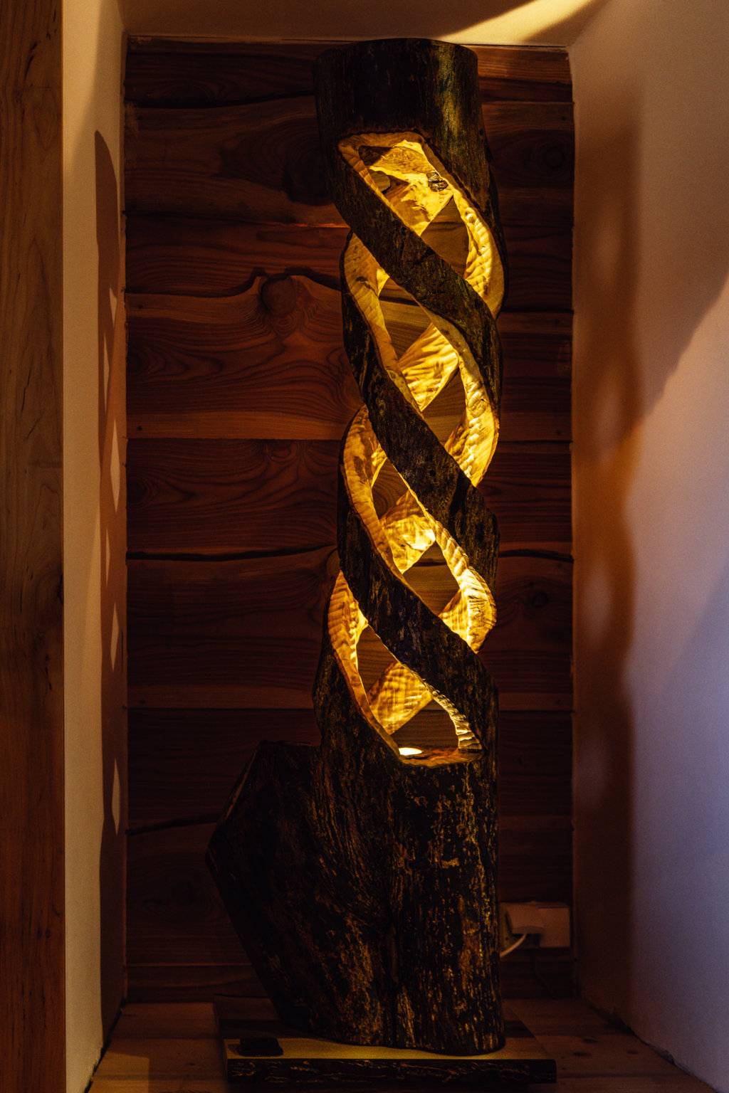 Baumstamm Lampe Stehend